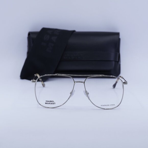 Isabel Marant IM 0057 0010 00 Aviator Eyeglasses 56mm - Palladium main image 7